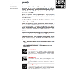 Page d'une rubrique de premier niveau.