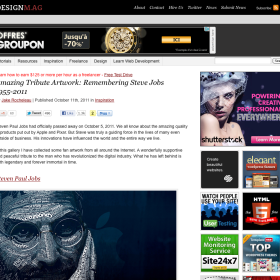 Amazing Tribute Artwork : Remembering Steve Jobs 1955-2011