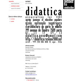 Coordonnées de l'association