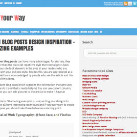 Custom Blog Posts Design Inspiration – 50 Amazing Examples