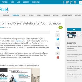Collection of Hand-Drawn Websites for Your Inspiration