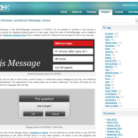 Cross-Browser JavaScript Message Library